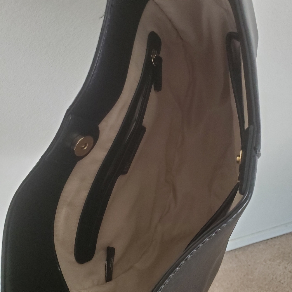 INC International Concepts Black Faux Leather Hobo Bag - Picture 10 of 13